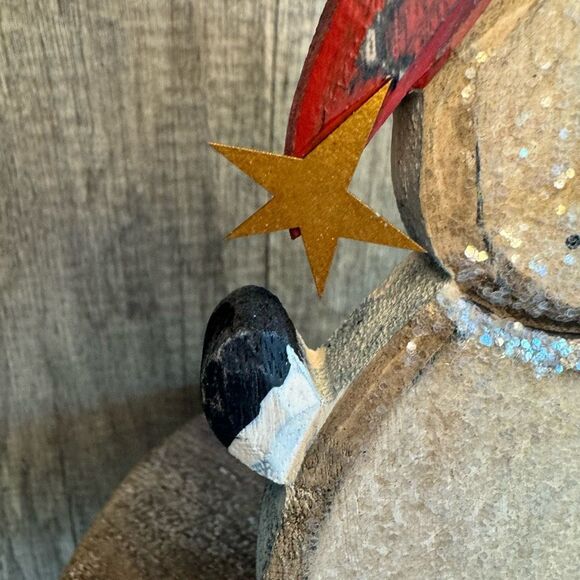 Rustic Snowman Wooden Christmas Holiday Decor  FAST SHIP NEW - Picture 3 of 9